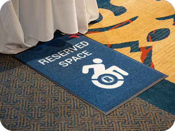Wheelchair Reserved Space Mat