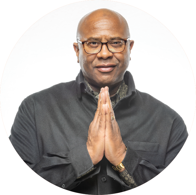 Michael Holton holding hands in prayer